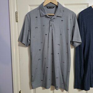 Travis Matthew Golf Polo, Gray, Medium